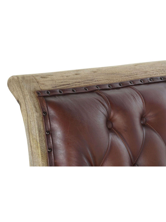 Fauteuil en cuir et bois Evolène Fauteuil en cuir et bois Evolène