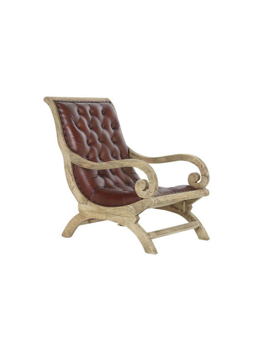 Fauteuil en cuir et bois Evolène Fauteuil en cuir et bois Evolène
