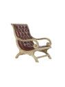 Fauteuil en cuir et bois Evolène Fauteuil en cuir et bois Evolène