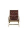 Fauteuil en cuir et bois Evolène Fauteuil en cuir et bois Evolène