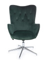 Fauteuil Farida velours vert