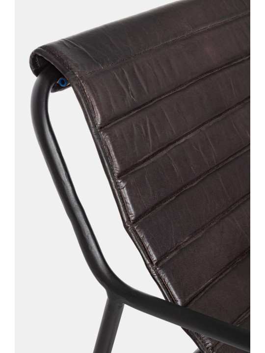 Fauteuil Karisma en cuir noir Fauteuil Karisma en cuir noir