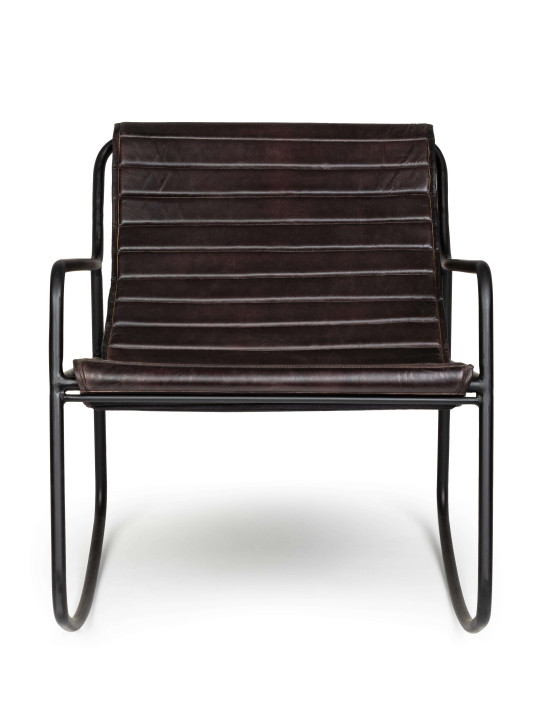 Fauteuil Karisma en cuir noir Fauteuil Karisma en cuir noir