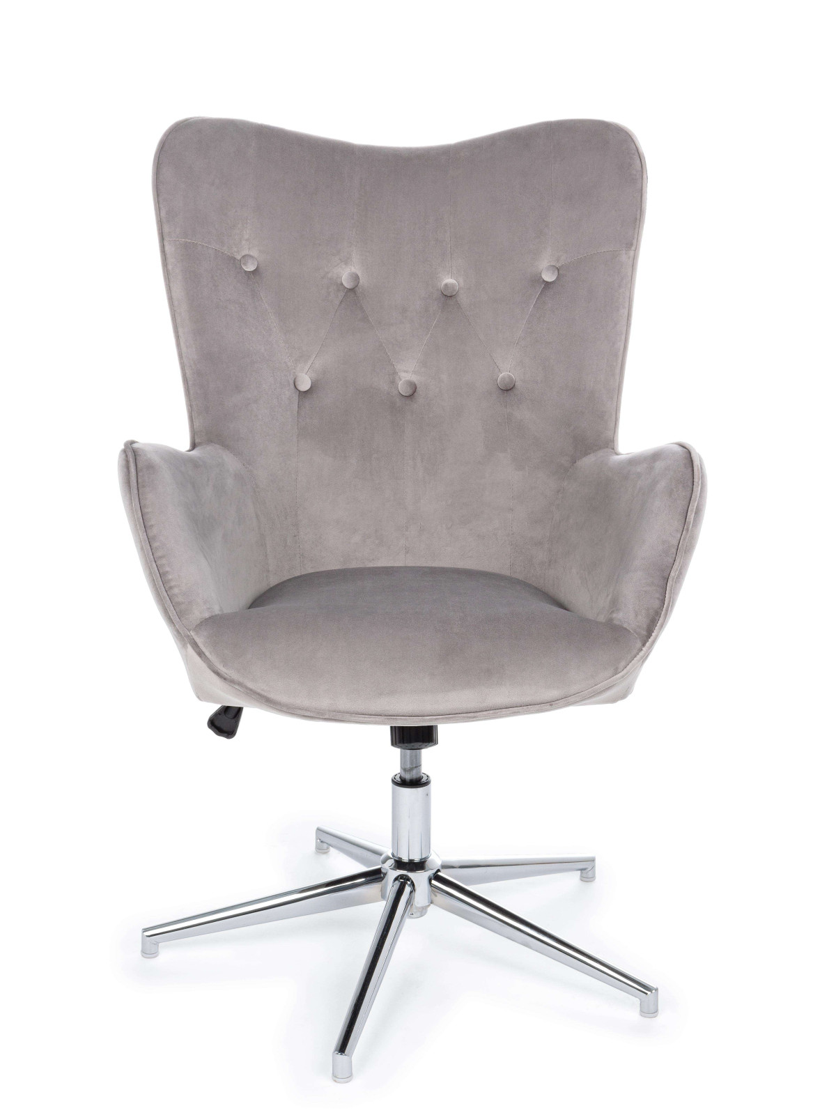 Fauteuil Farida velours gris