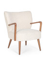 Fauteuil Mortiz Palm blanc