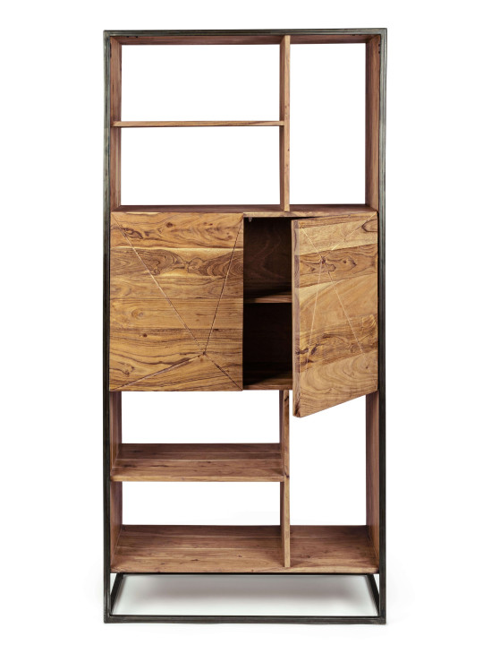 Bibliothèque Egon en bois d'acacia