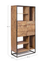 Bibliothèque Egon en bois d'acacia