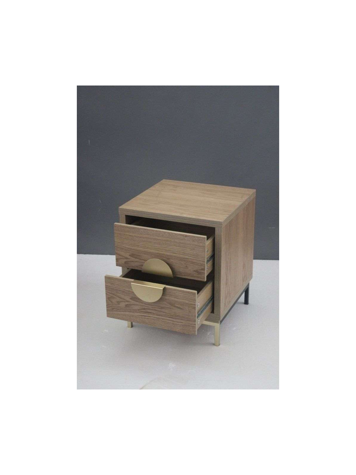 Table de chevet 2 tiroirs Novo