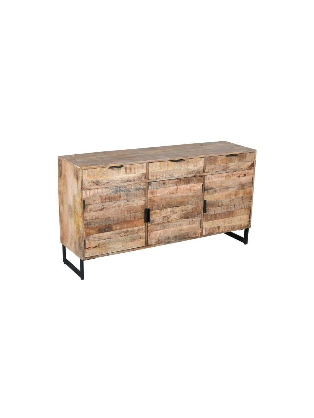Buffet Hartford en bois de manguier et métal