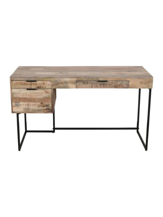 Bureau Hartford en bois de manguier et métal