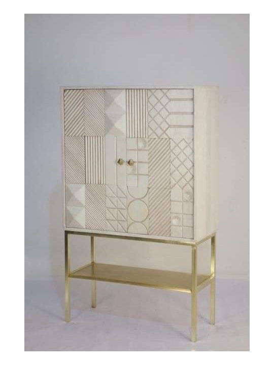 Armoire Hailey en bois de manguier