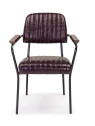 Lot de 2 chaises Nelly bordeaux Lot de 2 chaises Nelly bordeaux