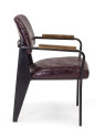 Lot de 2 chaises Nelly bordeaux