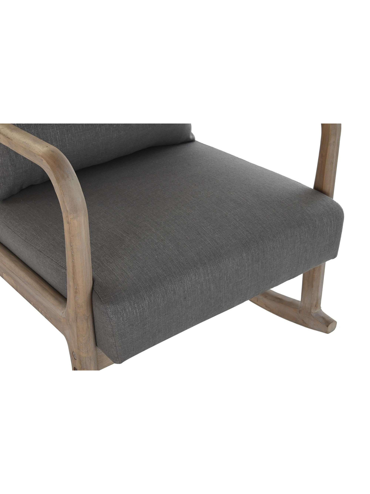 Fauteuil à bascule en bois d'acacia