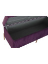 Banquette contemporaine en velours violet