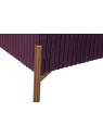 Banquette contemporaine en velours violet