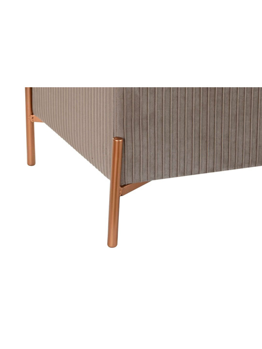 Banquette contemporaine en velours beige Banquette contemporaine en velours beige