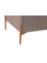 Banquette contemporaine en velours beige Banquette contemporaine en velours beige
