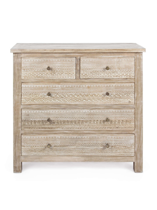 Commode Mayra en bois de manguier