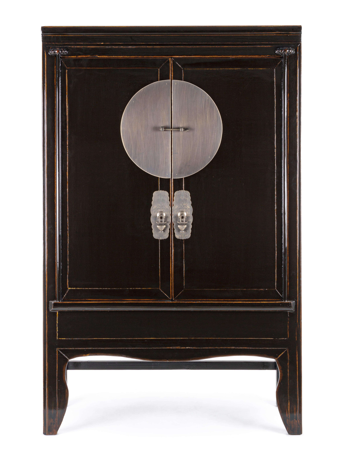 Armoire Jinan en bois d'orme noir