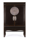 Armoire Jinan en bois d'orme noir