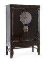 Armoire Jinan en bois d'orme noir