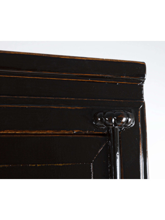 Armoire Jinan en bois d'orme noir