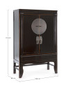 Armoire Jinan en bois d'orme noir