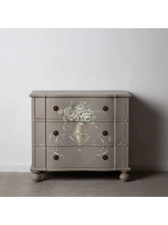 Commode fleurie Kos en bois d'épicéa Commode fleurie Kos en bois d'épicéa