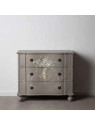 Commode fleurie Kos en bois d'épicéa Commode fleurie Kos en bois d'épicéa