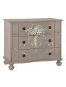Commode fleurie Kos en bois d'épicéa Commode fleurie Kos en bois d'épicéa
