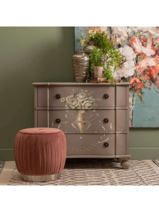 Commode fleurie Kos en bois d'épicéa Commode fleurie Kos en bois d'épicéa