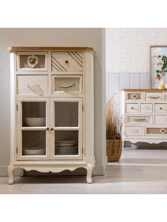 Armoire en bois blanc Aliénor Armoire en bois blanc Aliénor