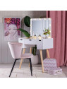 Coiffeuse en bois blanc Coiffeuse en bois blanc