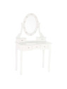 Coiffeuse en bois blanc Coiffeuse en bois blanc