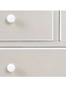 Commode 4 tiroirs gris cérusé Ambre Commode 4 tiroirs gris cérusé Ambre