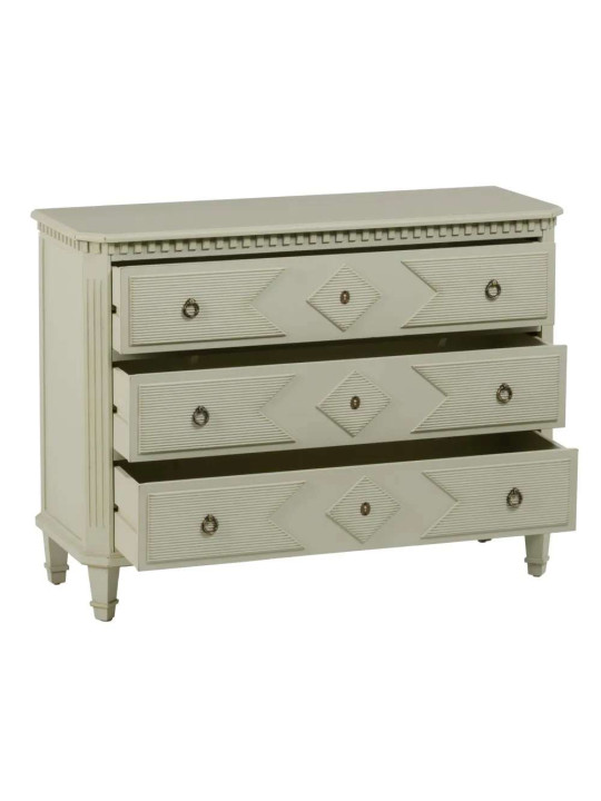 Commode Lazio en bois taupe patiné Commode Lazio en bois taupe patiné