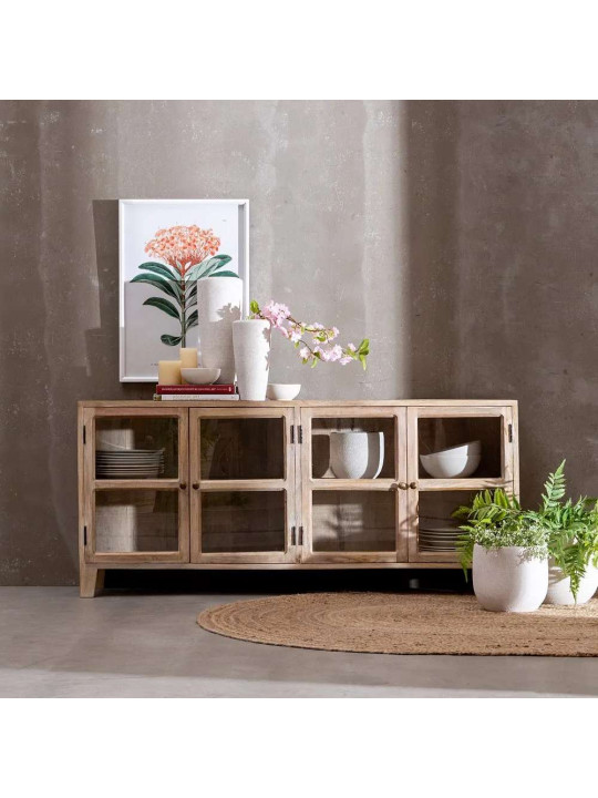 Buffet 4 portes en bois de manguier Buffet 4 portes en bois de manguier
