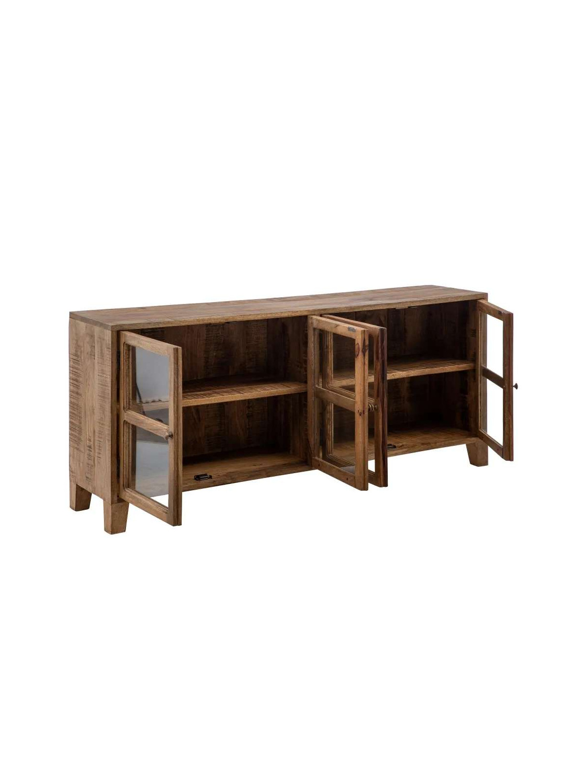 Buffet 4 portes en bois de manguier