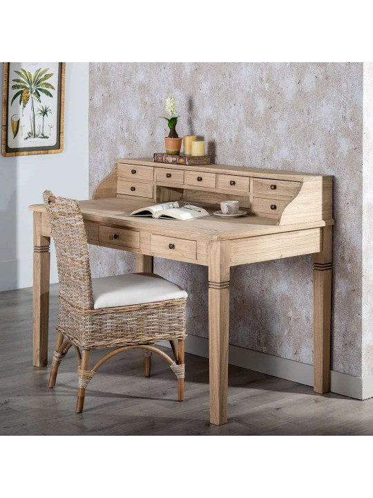 Bureau en bois de mindi Bureau en bois de mindi