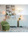 Commode Lazio en bois taupe patiné Commode Lazio en bois taupe patiné