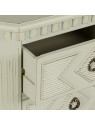 Commode Lazio en bois taupe patiné Commode Lazio en bois taupe patiné