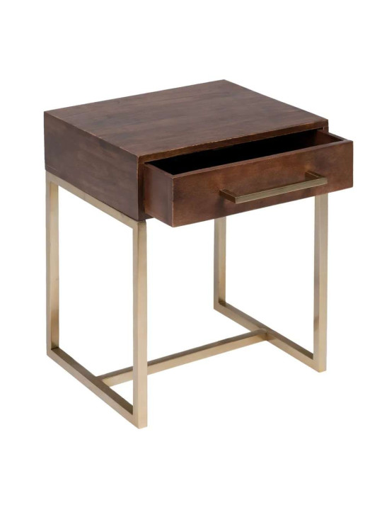 Table de chevet Eloi en bois de manguier Table de chevet Eloi en bois de manguier