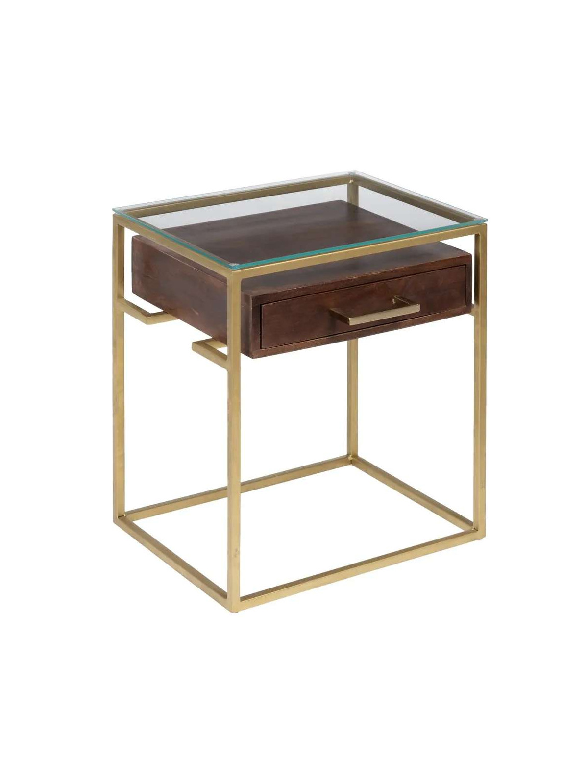 Table de chevet Eloi en bois de manguier
