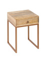Table de chevet Eloi en bois de manguier Table de chevet Eloi en bois de manguier