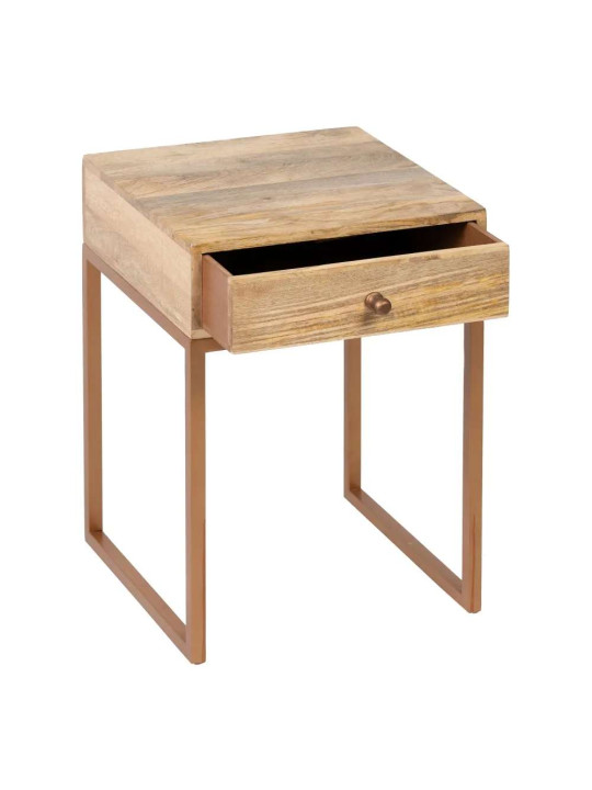 Table de chevet Eloi en bois de manguier Table de chevet Eloi en bois de manguier
