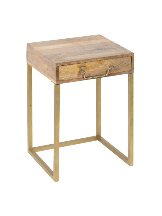 Table de chevet 1 tiroirs Antone en bois de manguier Table de chevet 1 tiroirs Antone en bois de manguier