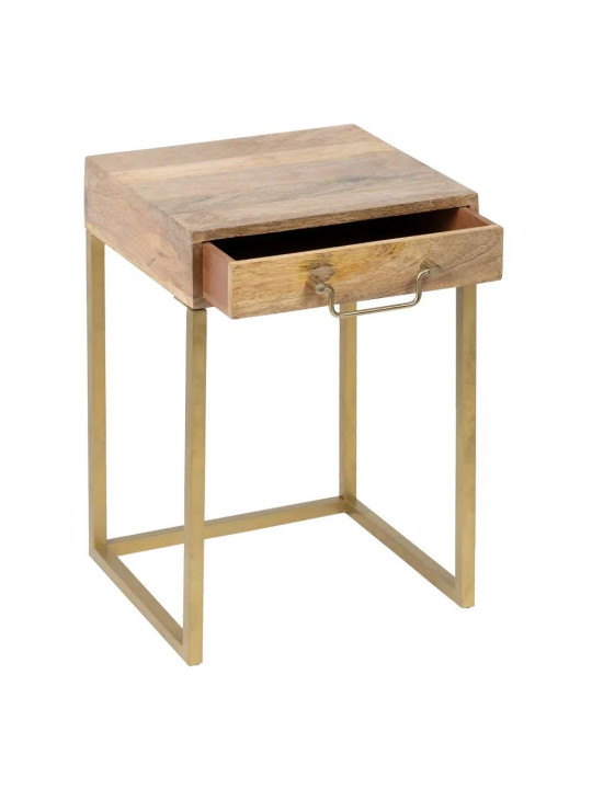 Table de chevet 1 tiroirs Antone en bois de manguier Table de chevet 1 tiroirs Antone en bois de manguier