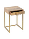 Table de chevet 1 tiroirs Antone en bois de manguier Table de chevet 1 tiroirs Antone en bois de manguier
