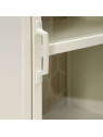 Buffet vitrine 1 portes Lucia en métal blanc Buffet vitrine 1 portes Lucia en métal blanc